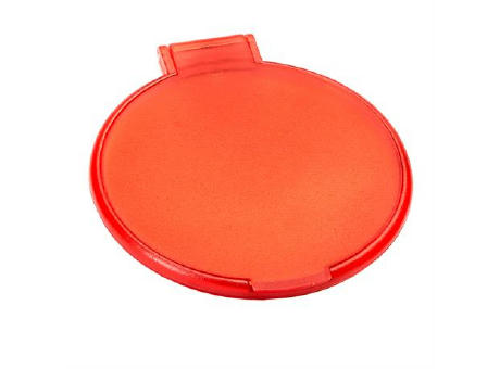 GLAZE POCKET MIRROR RED