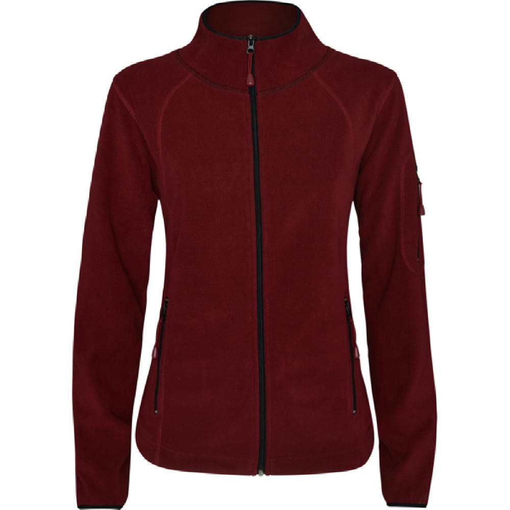 MICROFLEECE JACKE LUCIANE WOMAN S/S GRANATROT