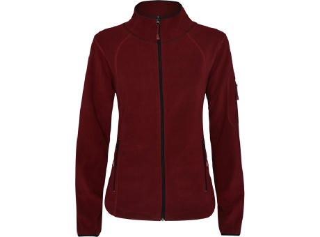 MICROFLEECE JACKE LUCIANE WOMAN S/L GRANATROT