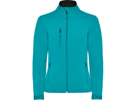 SOFTSHELL NEBRASKA DAMEN S/S AQUAMARIN