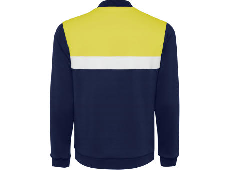 LEROS SWEATSHIRT S/S YELLOW/NAVY BLUE