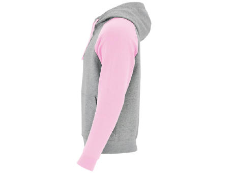 BADET SWEATSHIRT S/XS HEATHER GREY/LIGHT PINK