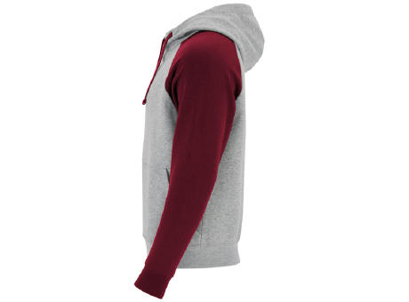 BADET SWEATSHIRT S/XS HEATHER GREY/GARNET