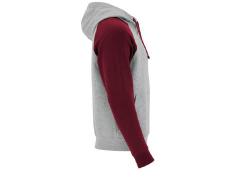 BADET SWEATSHIRT S/XS HEATHER GREY/GARNET