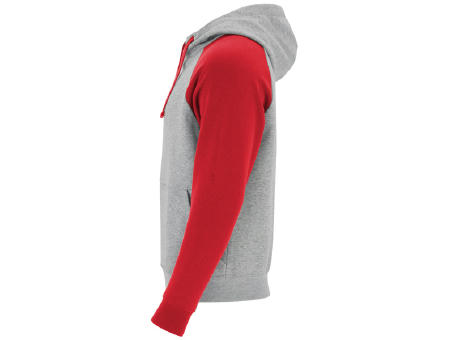 BADET SWEATSHIRT S/XS HEATHER GREY/RED