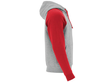 BADET SWEATSHIRT S/XS HEATHER GREY/RED