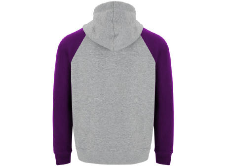 BADET SWEATSHIRT S/XS HEATHER GREY/PURPLE