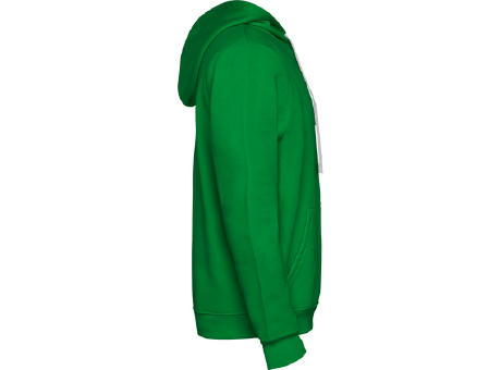 URBAN HOODED SWEATSHIRT S/3/4 KELLY GREEN/WHITE