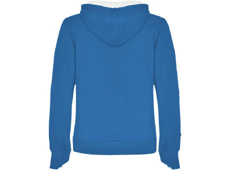 URBAN WOMAN HOODED SWEATSHIRT S/S ROYAL BLUE/WHITE