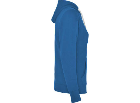 URBAN WOMAN HOODED SWEATSHIRT S/S ROYAL BLUE/WHITE