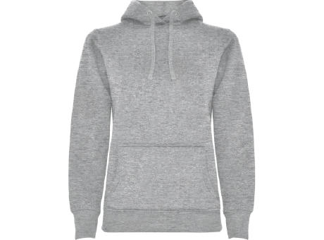 URBAN WOMAN HOODED SWEATSHIRT S/S HEATHER GREY