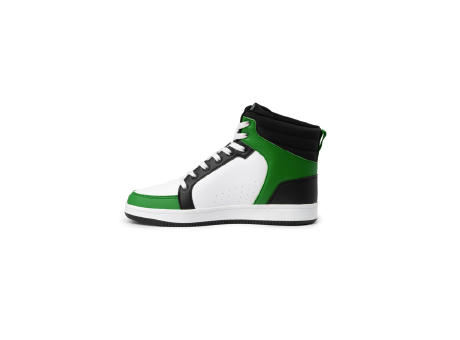 SPACE SHOES S/36 BLACK/WHITE/BOTTLE GREEN