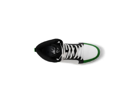 SPACE SHOES S/36 BLACK/WHITE/BOTTLE GREEN