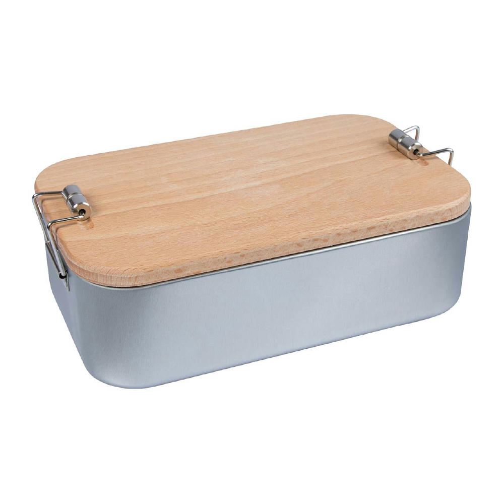 Lunchbox mit Buchenholzdeckel