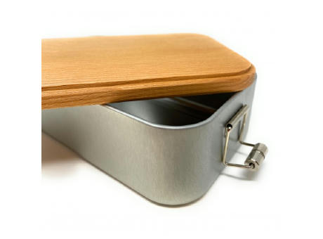 Lunchbox mit Buchenholzdeckel