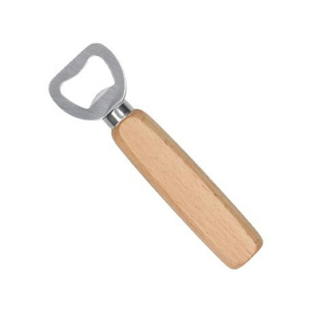Flaschenöffner mit flachem Holzgriff