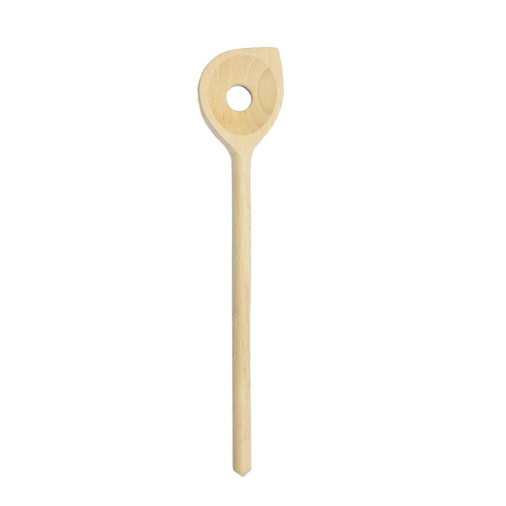 Kochlöffel m. Loch u. Spitze, 250 mm
