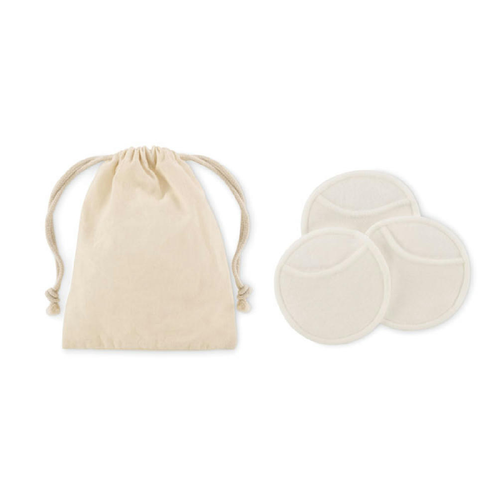 Reusable face cleaning pad set