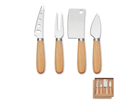 Set of 4 cheese knives