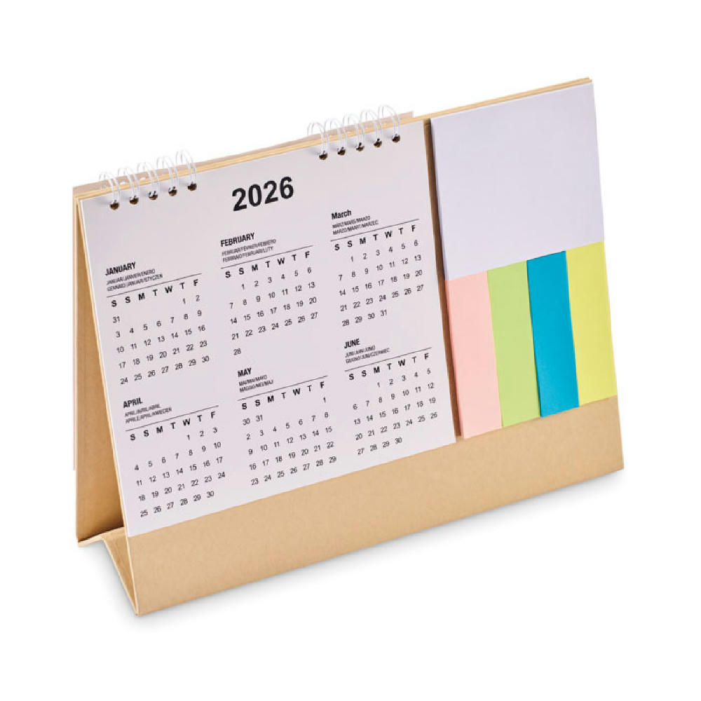 Tischkalender mit Memoblock