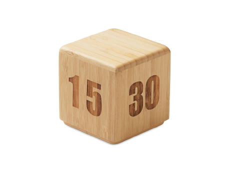 Zeitwürfel Bambus