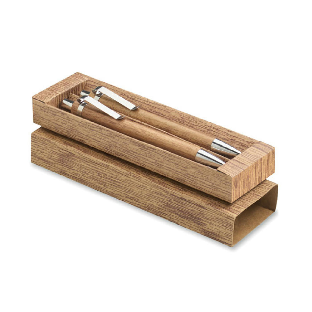 Schreibgeräte-Set Akazienholz