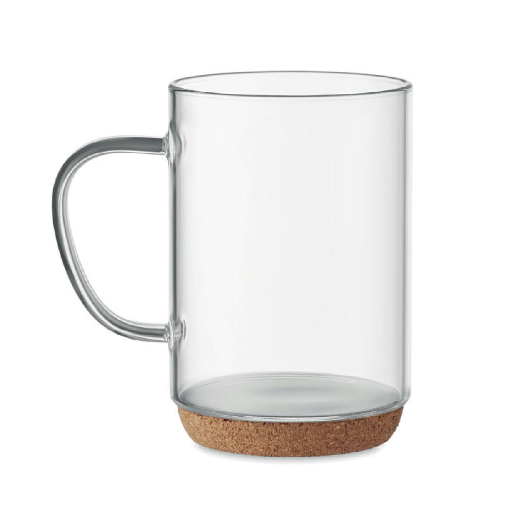 Glasbecher mit Kork 400ml