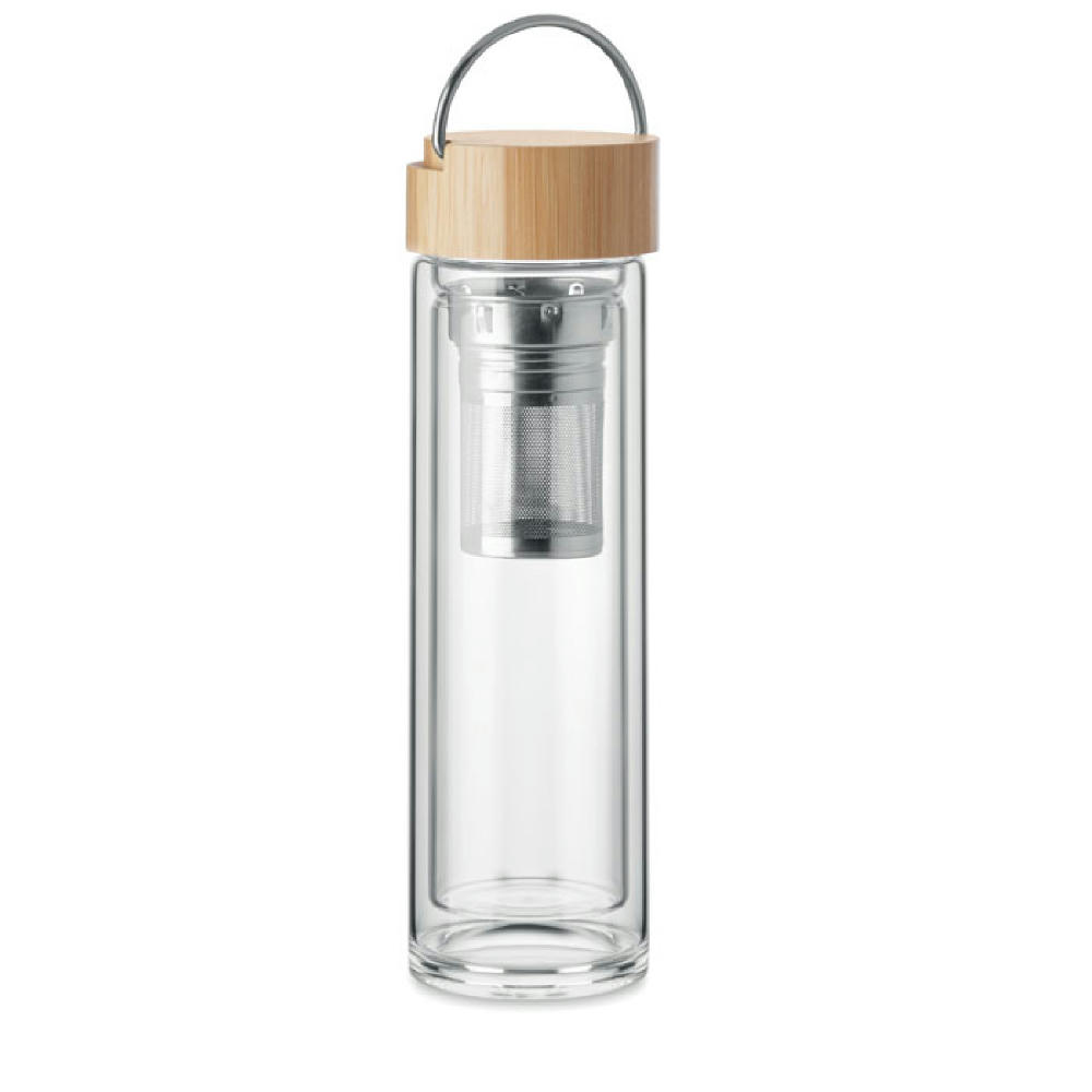 Trinkflasche Glas 400ml