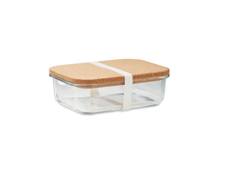 Lunchbox Glas mit Kork