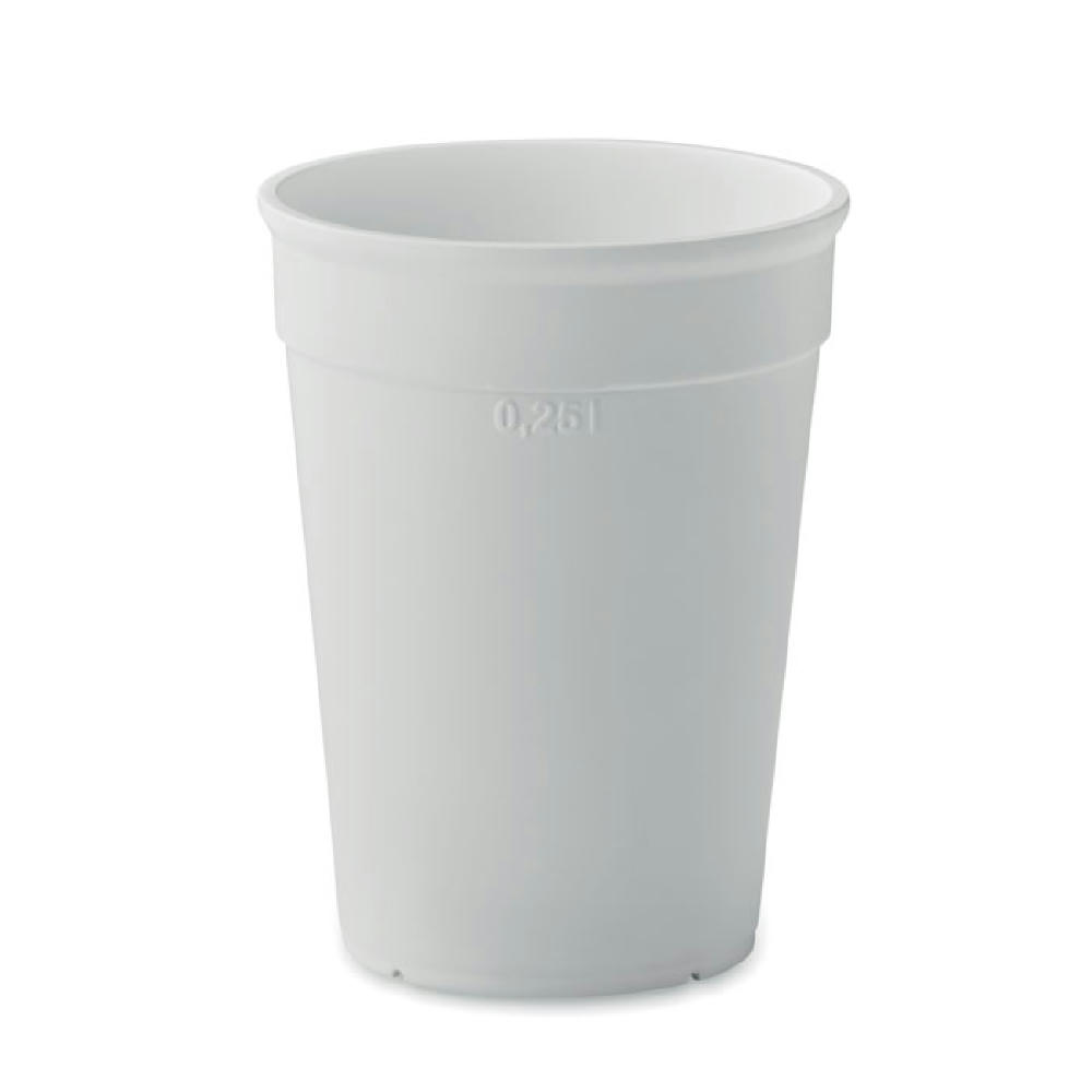 Recycelter PP-Becher 250 ml