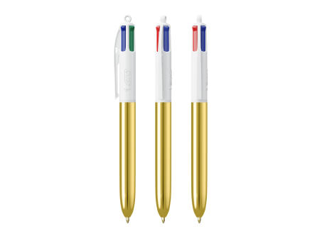 BIC® 4 Colours Shine bolígrafo + Lanyard