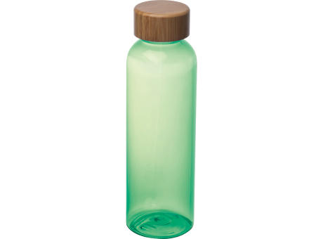 Trinkflasche aus PET mit Bambusdeckel, 500ml 