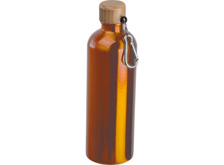 Edelstahltrinkflasche mit Karabiner, 750ml