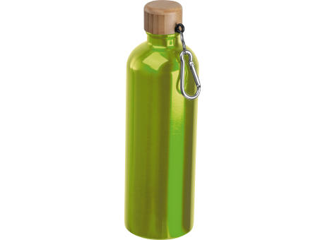 Edelstahltrinkflasche mit Karabiner, 750ml