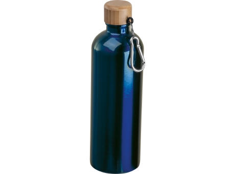 Edelstahltrinkflasche mit Karabiner, 750ml