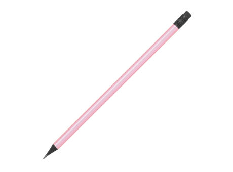Bleistift mit Radiergummi in Metallic-Farben