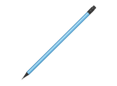 Bleistift mit Radiergummi in Metallic-Farben