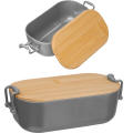 Lunchbox mit Bambusdeckel und Bügelverschluss
