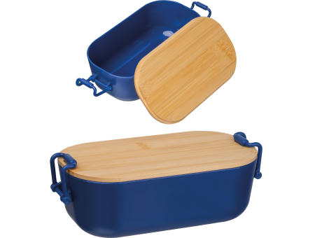 Lunchbox mit Bambusdeckel und Bügelverschluss
