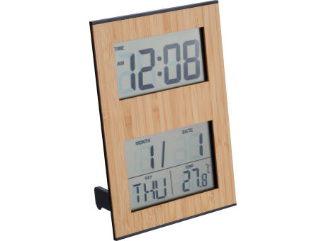 Bambus Tischuhr BRUNHILDE