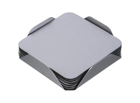 6-teiliges Untersetzer Set aus Edelstahl MATILDE