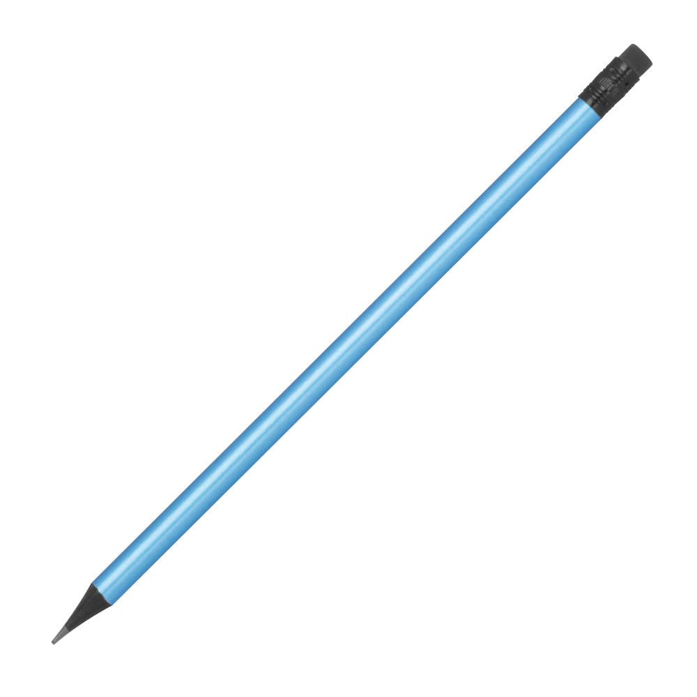 Bleistift mit Radiergummi in Metallic-Farben JAMES