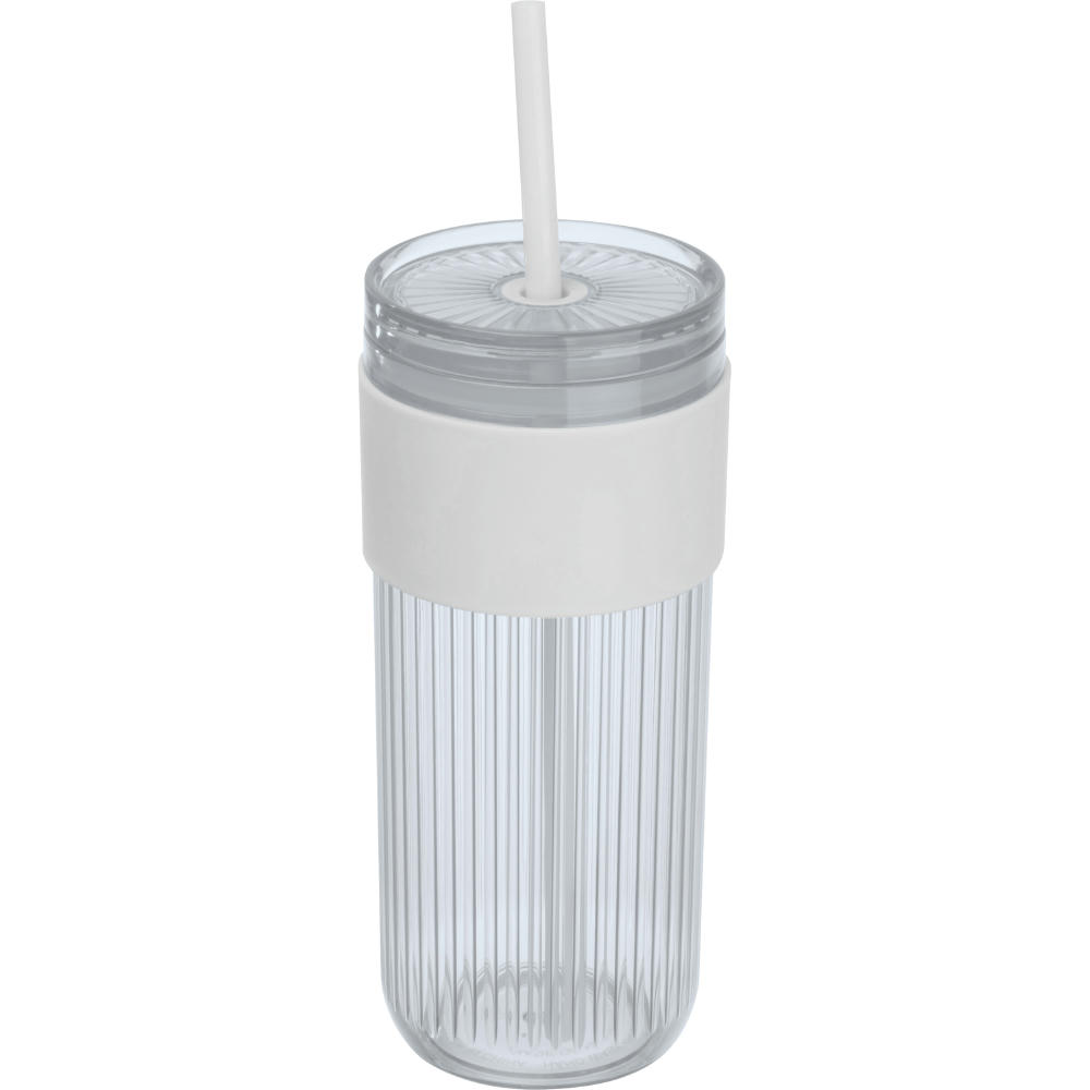Becher mit Trinkhalm, 660ml SOLEDAD