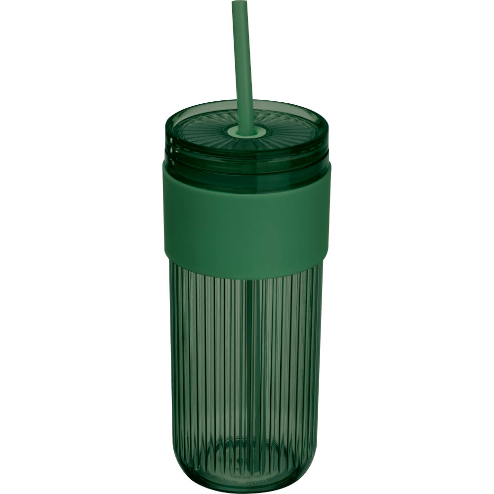 Becher mit Trinkhalm, 660ml SOLEDAD