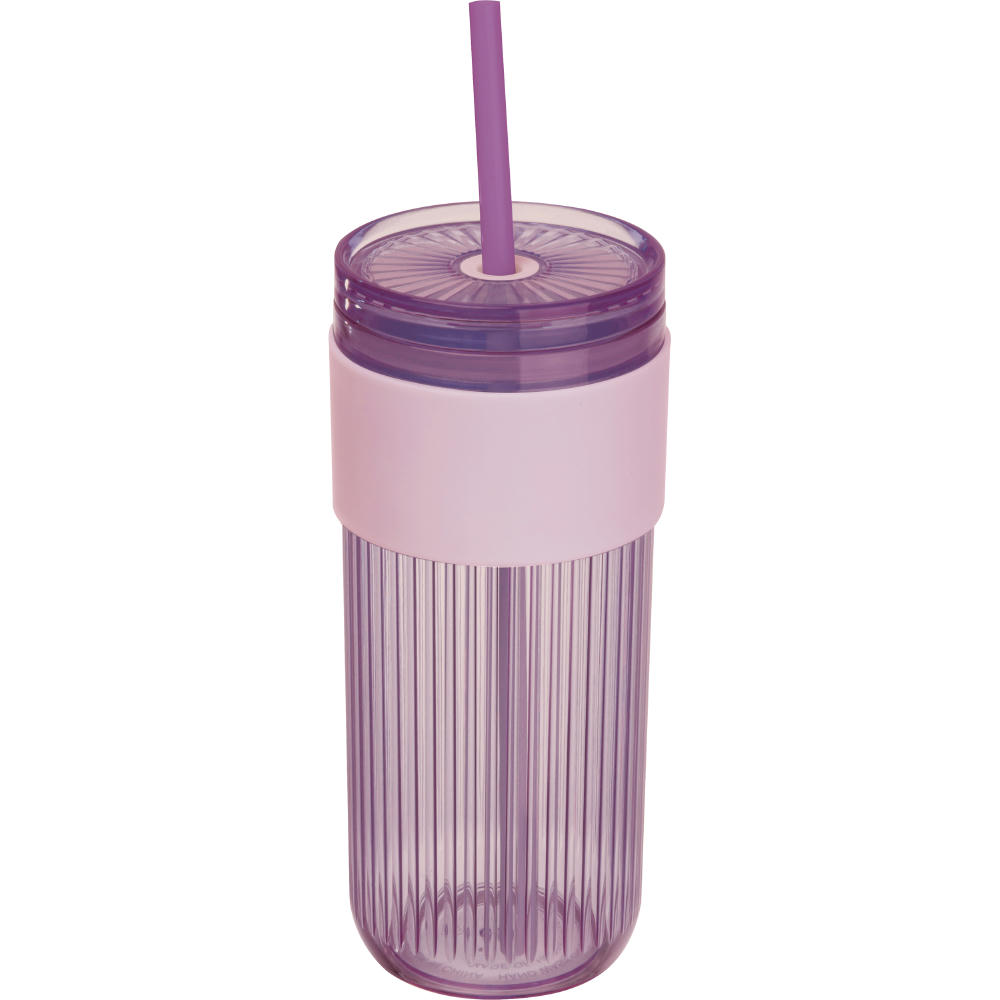 Becher mit Trinkhalm, 660ml SOLEDAD