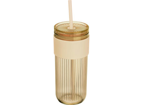 Becher mit Trinkhalm, 660ml SOLEDAD