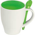 Tasse aus Porzellan mit Löffel, 250ml ARMANDO