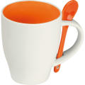 Tasse aus Porzellan mit Löffel, 250ml ARMANDO