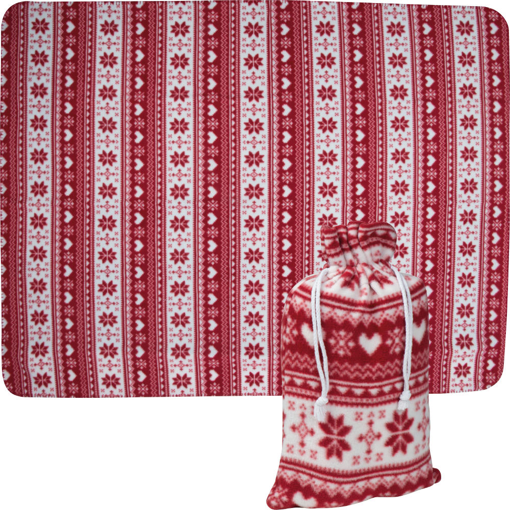 Weihnachtliche Kuscheldecke MARIANNE