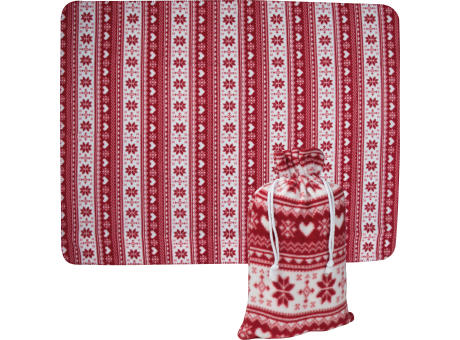 Weihnachtliche Kuscheldecke MARIANNE